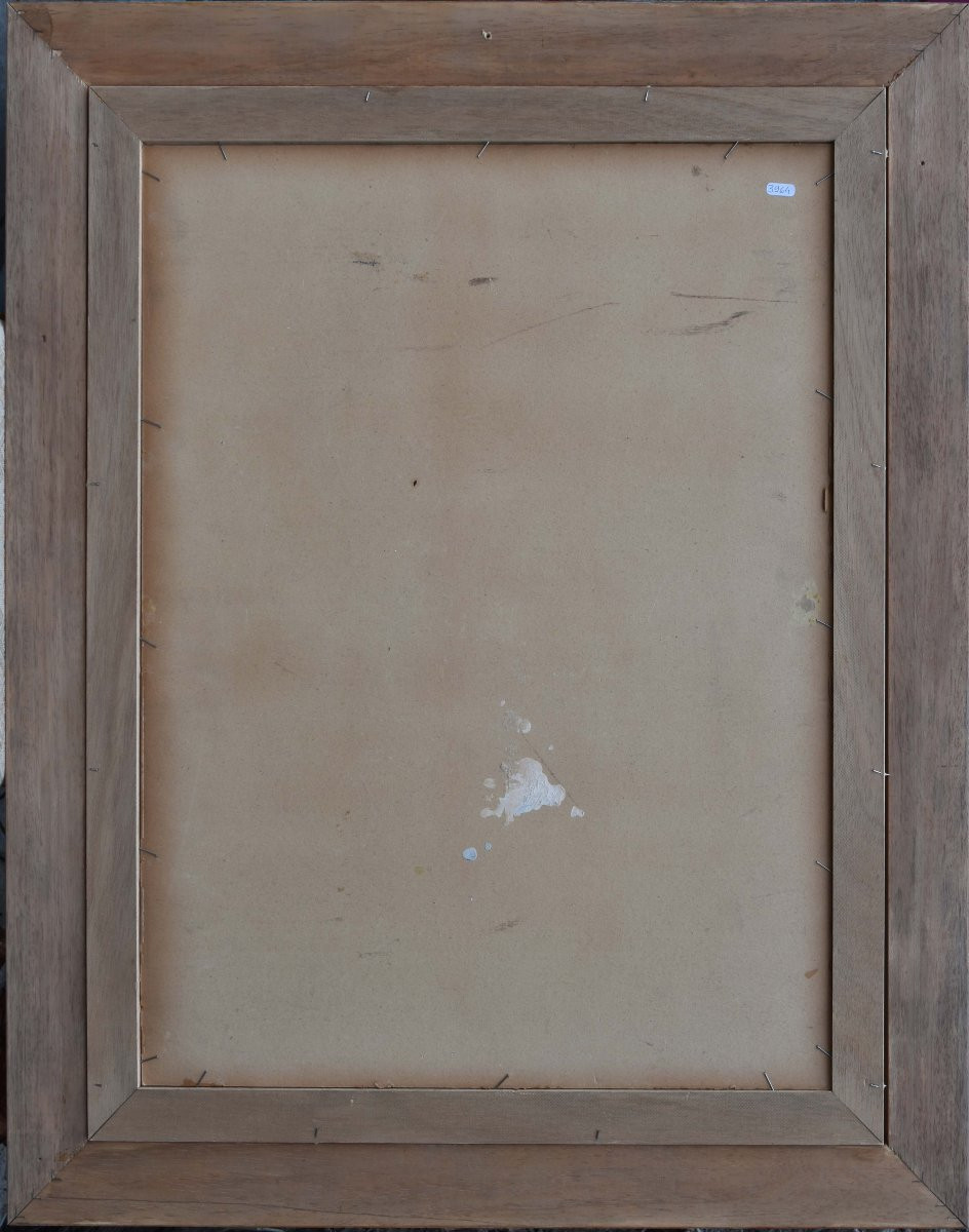 Jean-pierre Julien "the Eagle's Beak At La Ciotat" Oil On Cardboard 64x48-photo-3